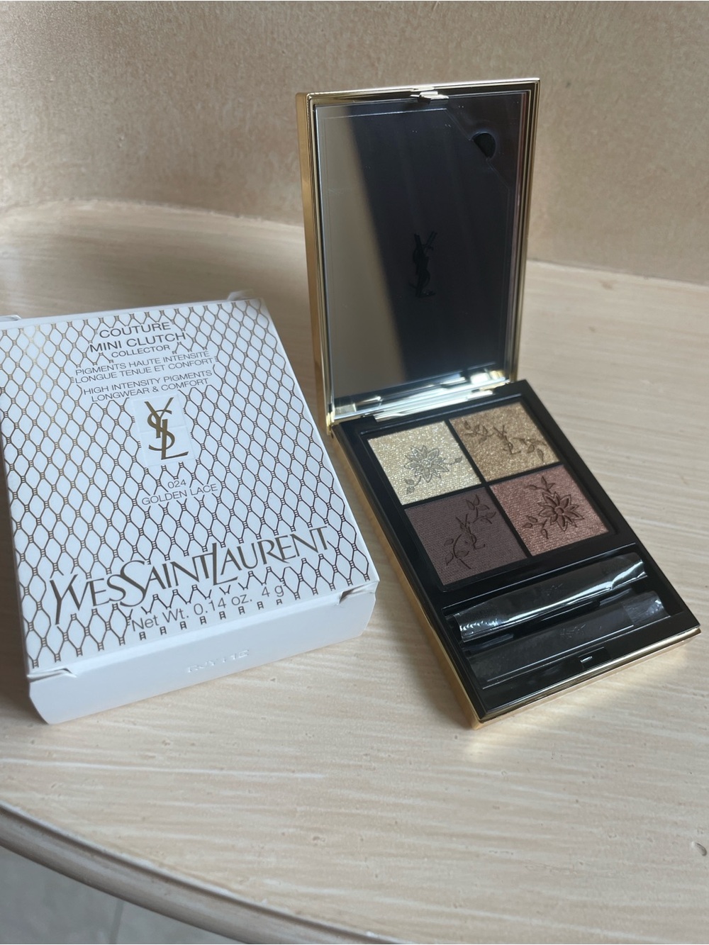 Yves Saint Laurent Mini Clutch Eyeshadow Palette - Gold, Bronze, Rose